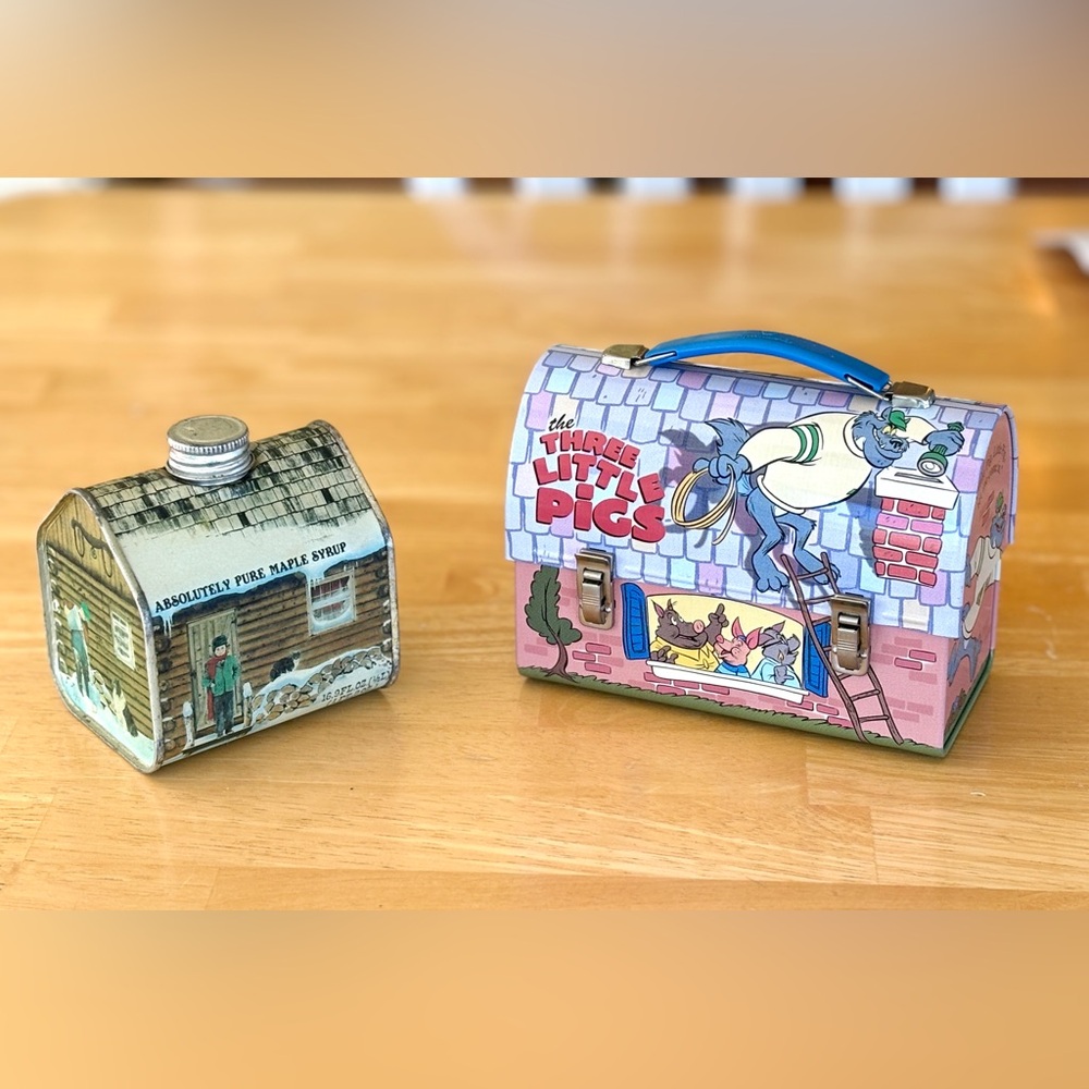 Vintage tin containers bundle